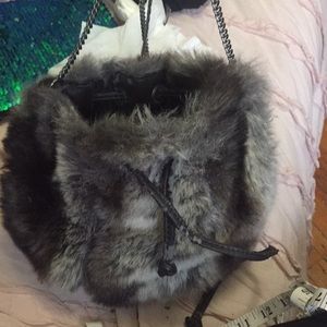 Faux fur Zara bag -